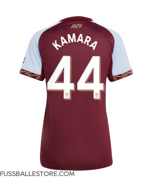 Günstige Aston Villa Boubacar Kamara #44 Heimtrikot Damen 2025-26 Kurzarm Günstige Aston Villa Boubacar Kamara #44 Heimtrikot Damen 2025-26 Kurzarm